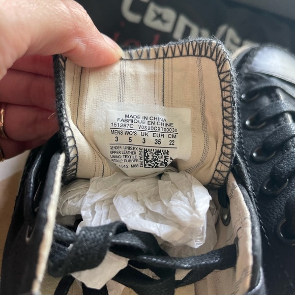 NEW JOHN VARVATOS CONVERSE LEATHER TURTLE SNEAKERS - Picture 6 of 13